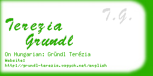 terezia grundl business card