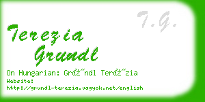 terezia grundl business card